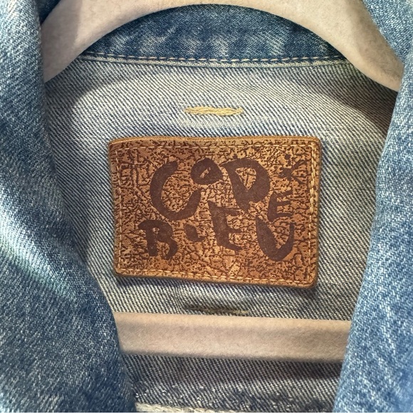 Code Blue vintage Jean Jacket Beaded Floral. Women’s size M - Picture 16 of 16